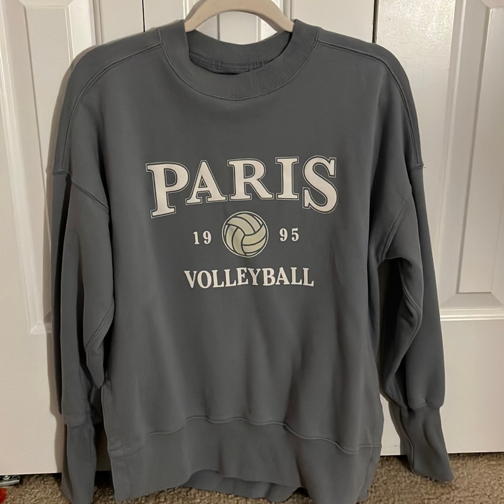 Women’s Abercrombie and Fitch sweatshirt, size small color blue